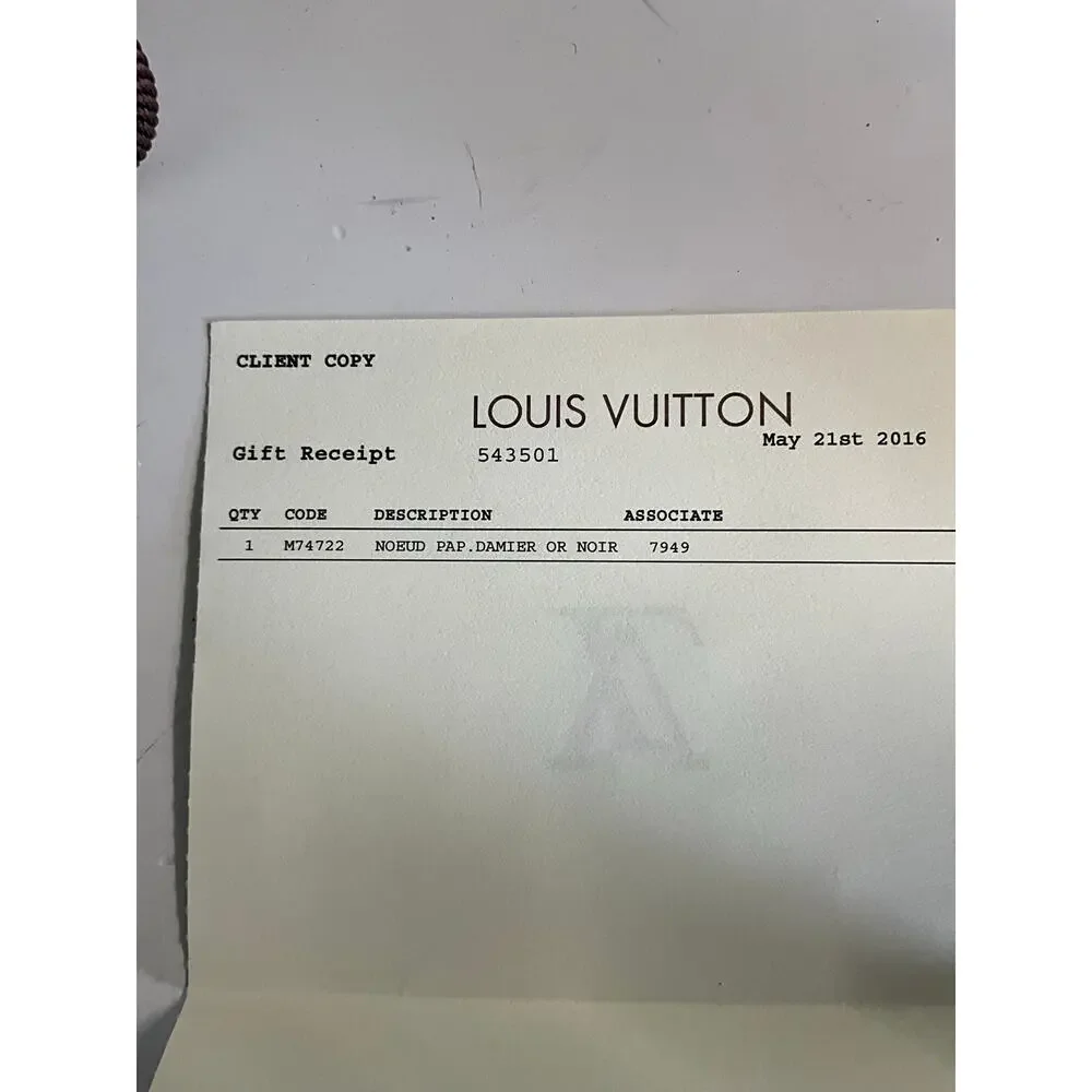 Louis Vuitton Bow Tie Damier
